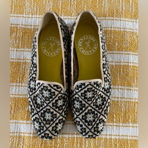 Anthropologie Chilvers Needlepoint loafers